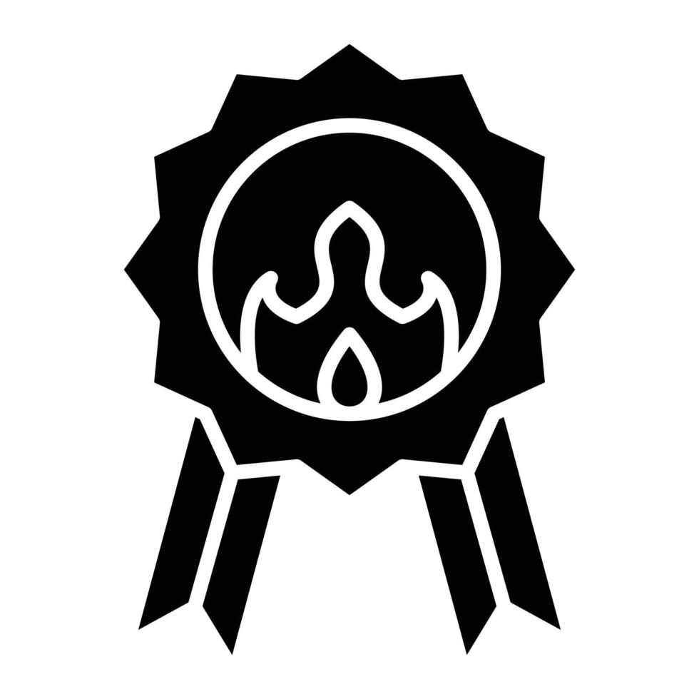 Emblem Glyph Icon vector