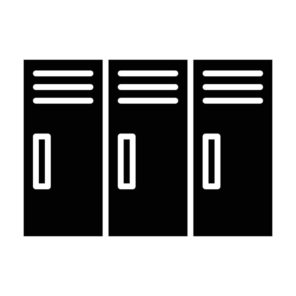 Lockers Glyph Icon vector