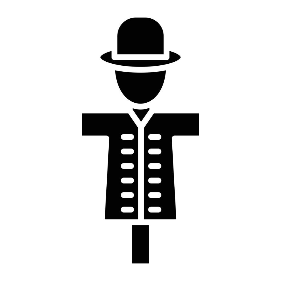 Scarecrow Glyph Icon vector