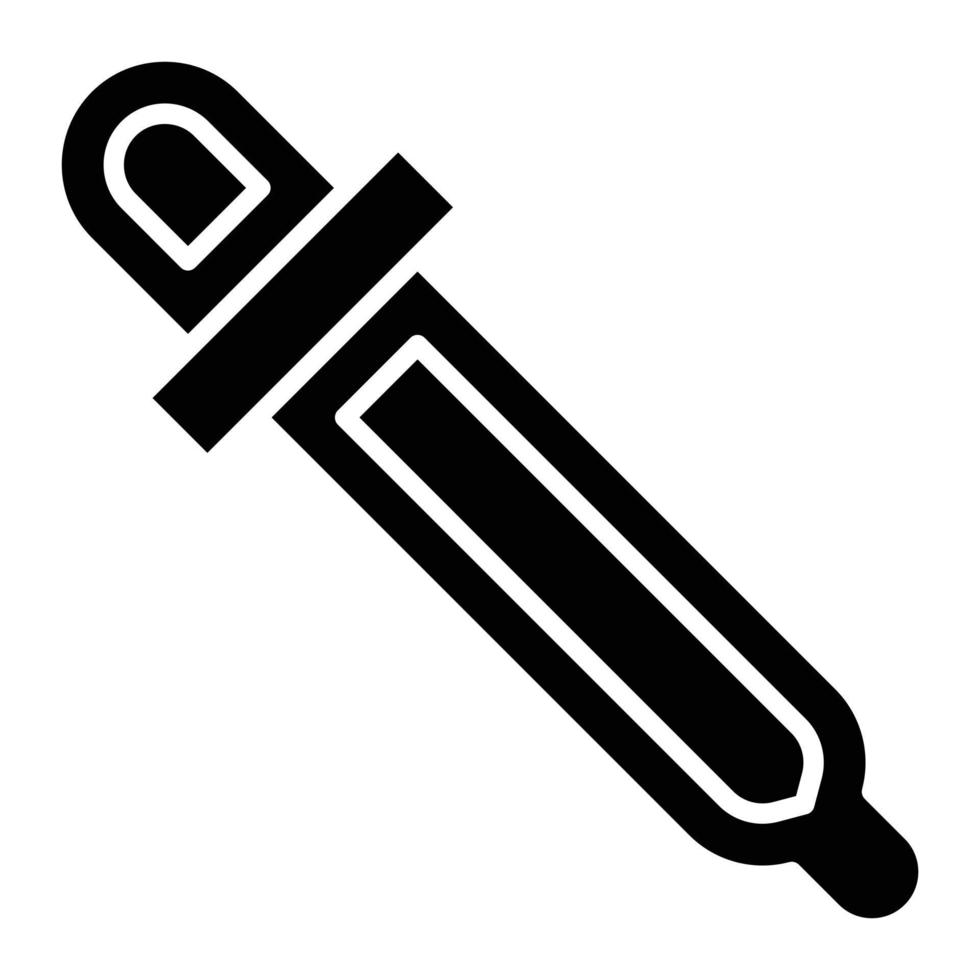 Pipette Glyph Icon vector