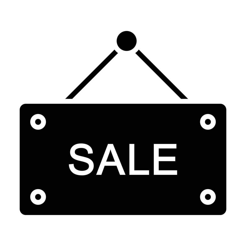 Sale Glyph Icon vector
