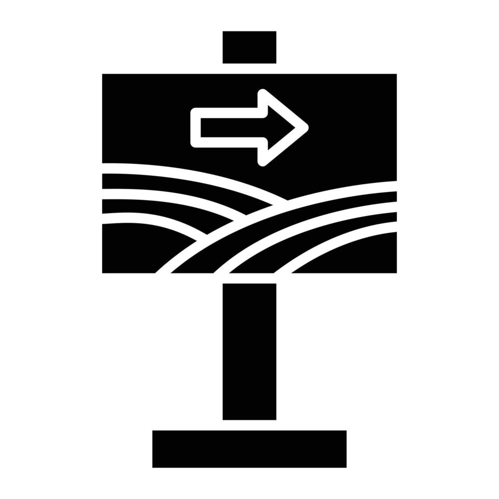 Signage Glyph Icon vector