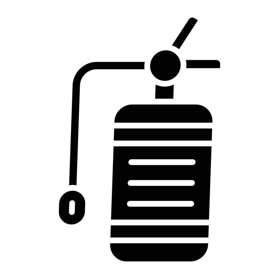 Fire Extinguisher Glyph Icon vector