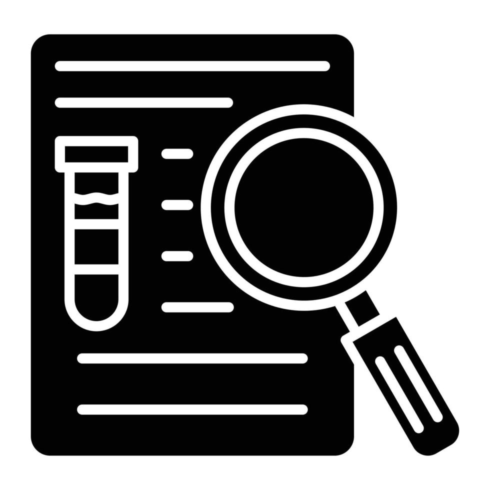 Research Paper Glyph Icon vector