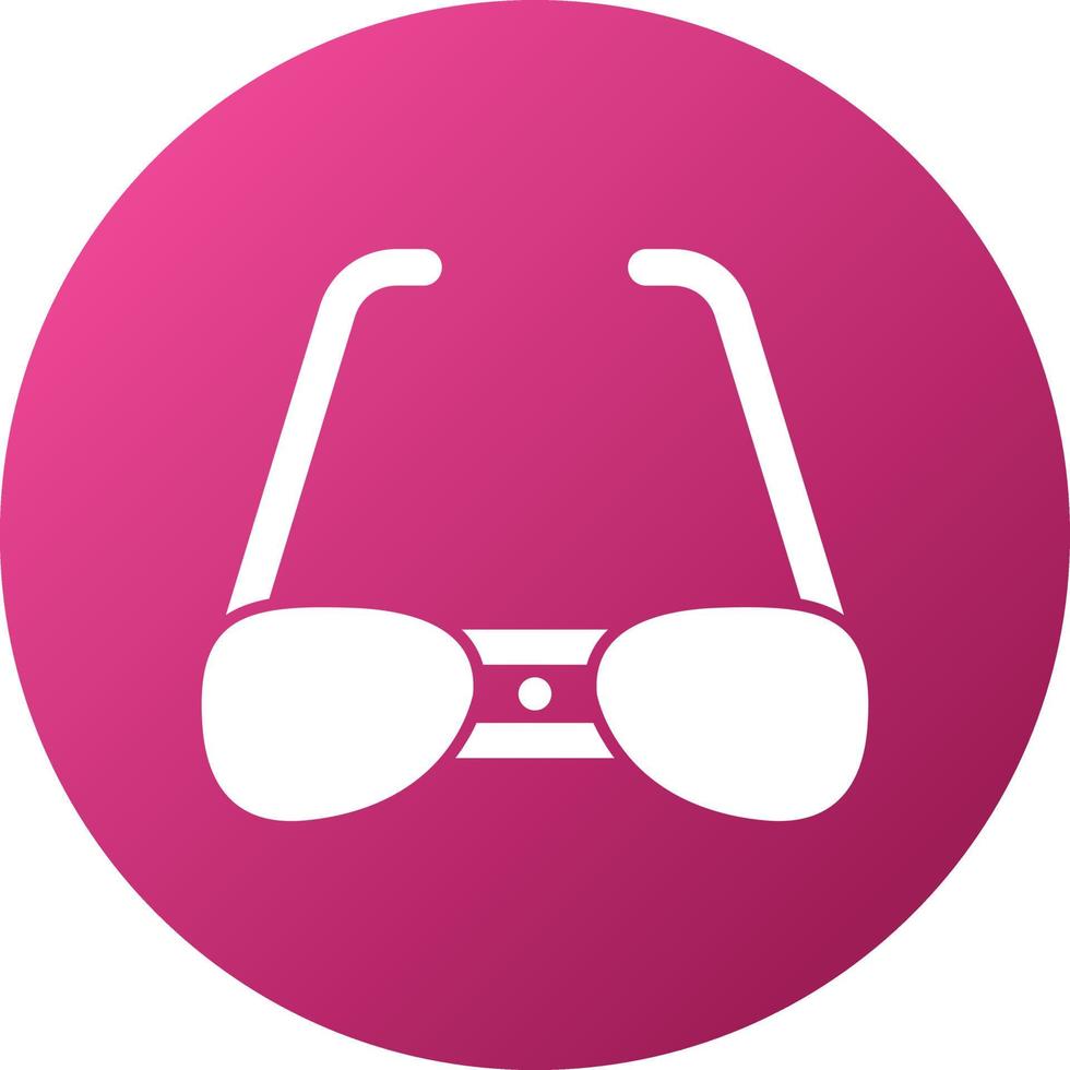 estilo de icono de gafas inteligentes vector