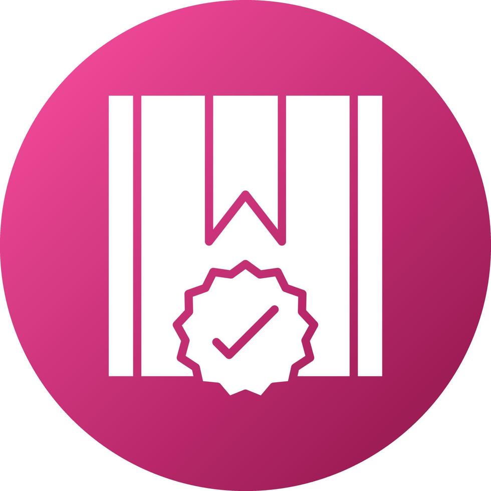 Approved Project Icon Style vector