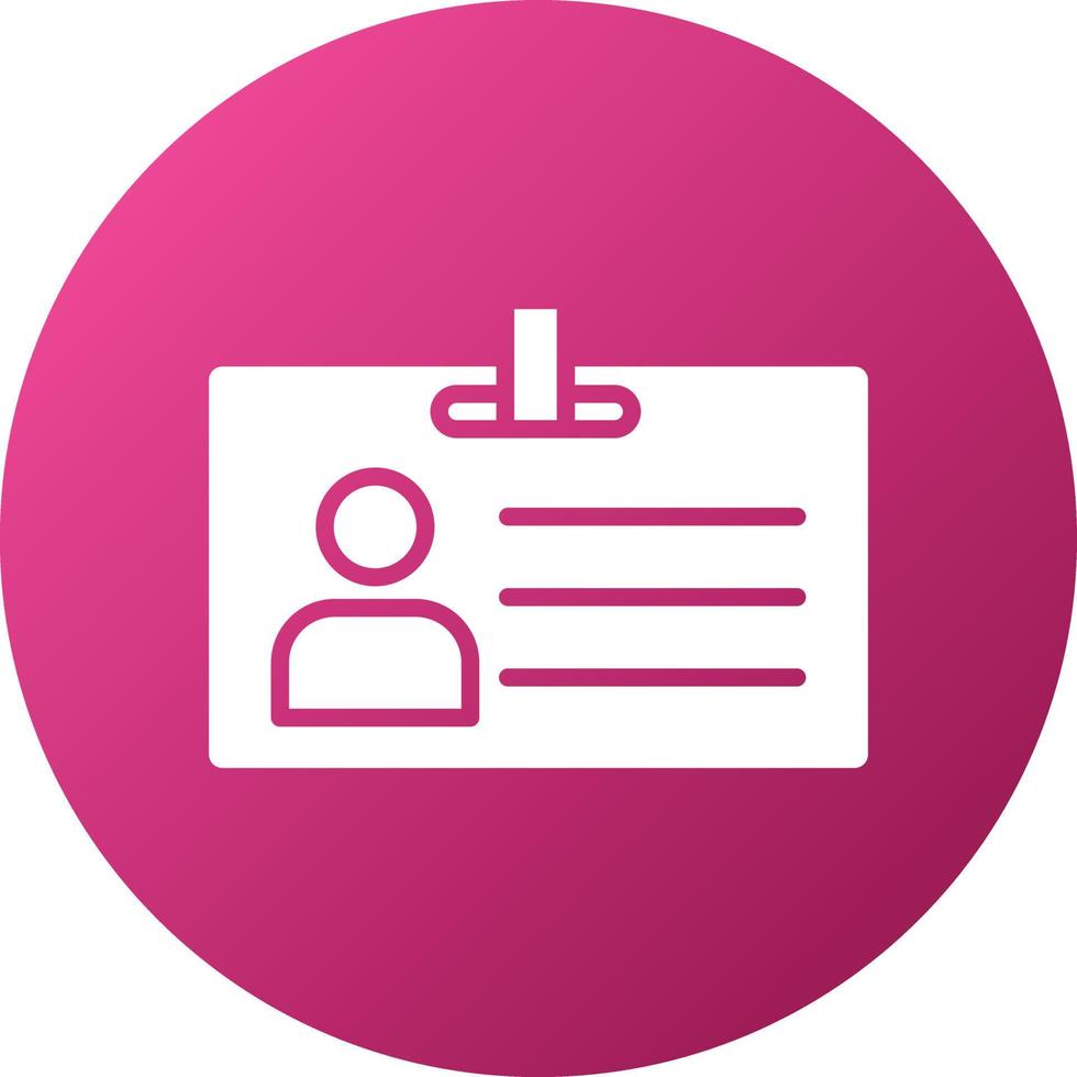 Id Card Icon Style vector