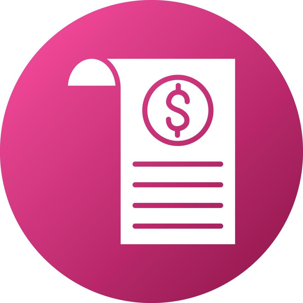 Bill Icon Style vector
