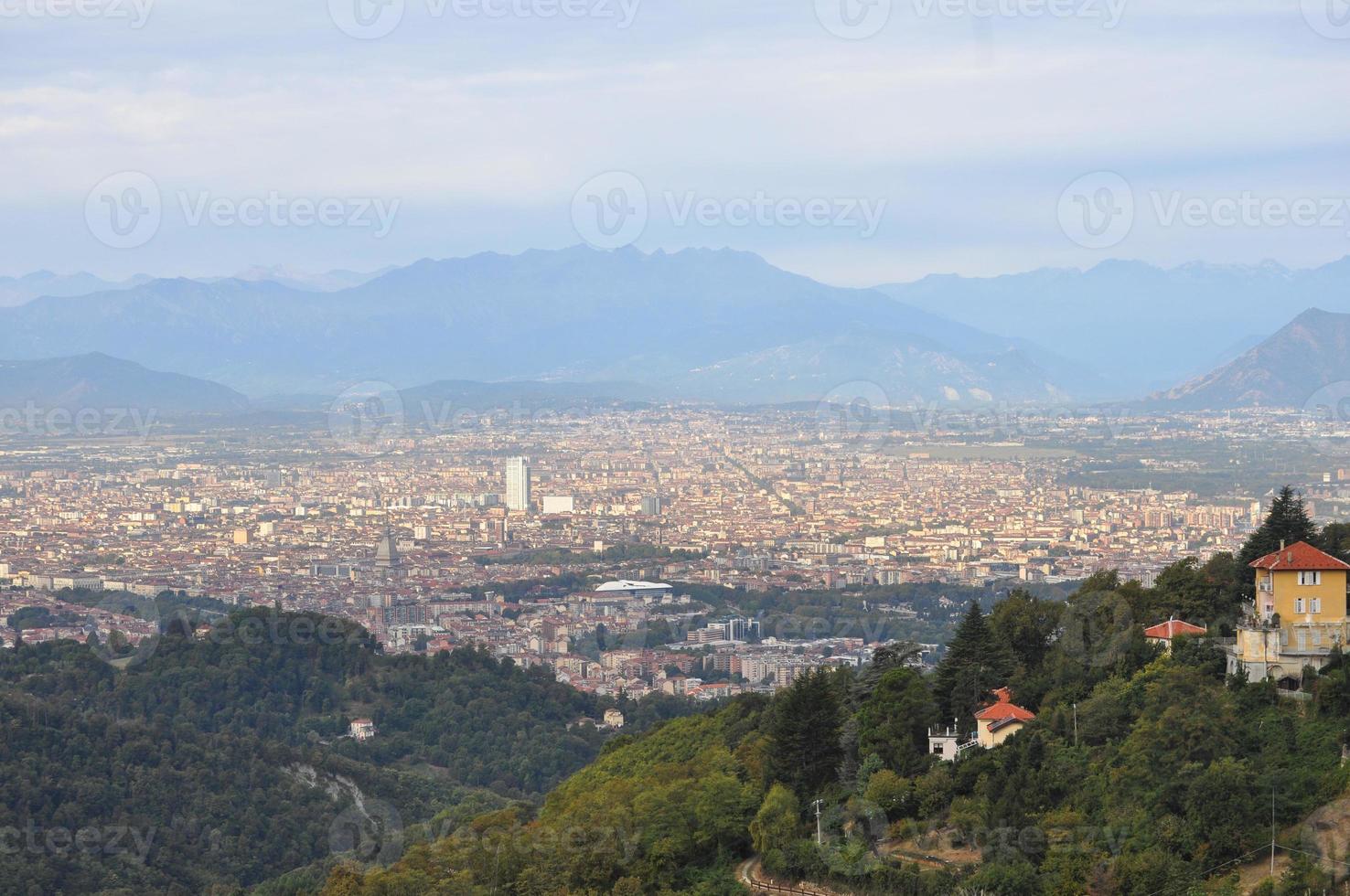 Aerial view of Turin photo