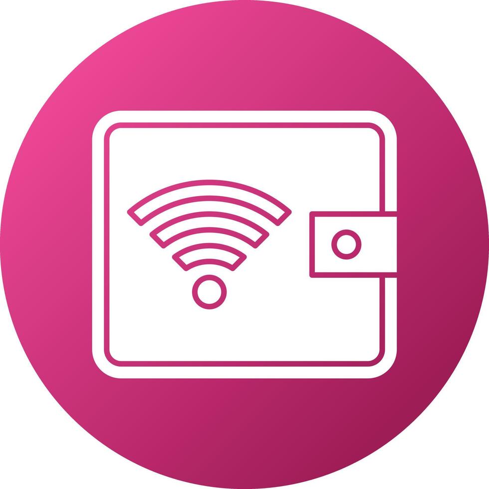 Digital Wallet Icon Style vector