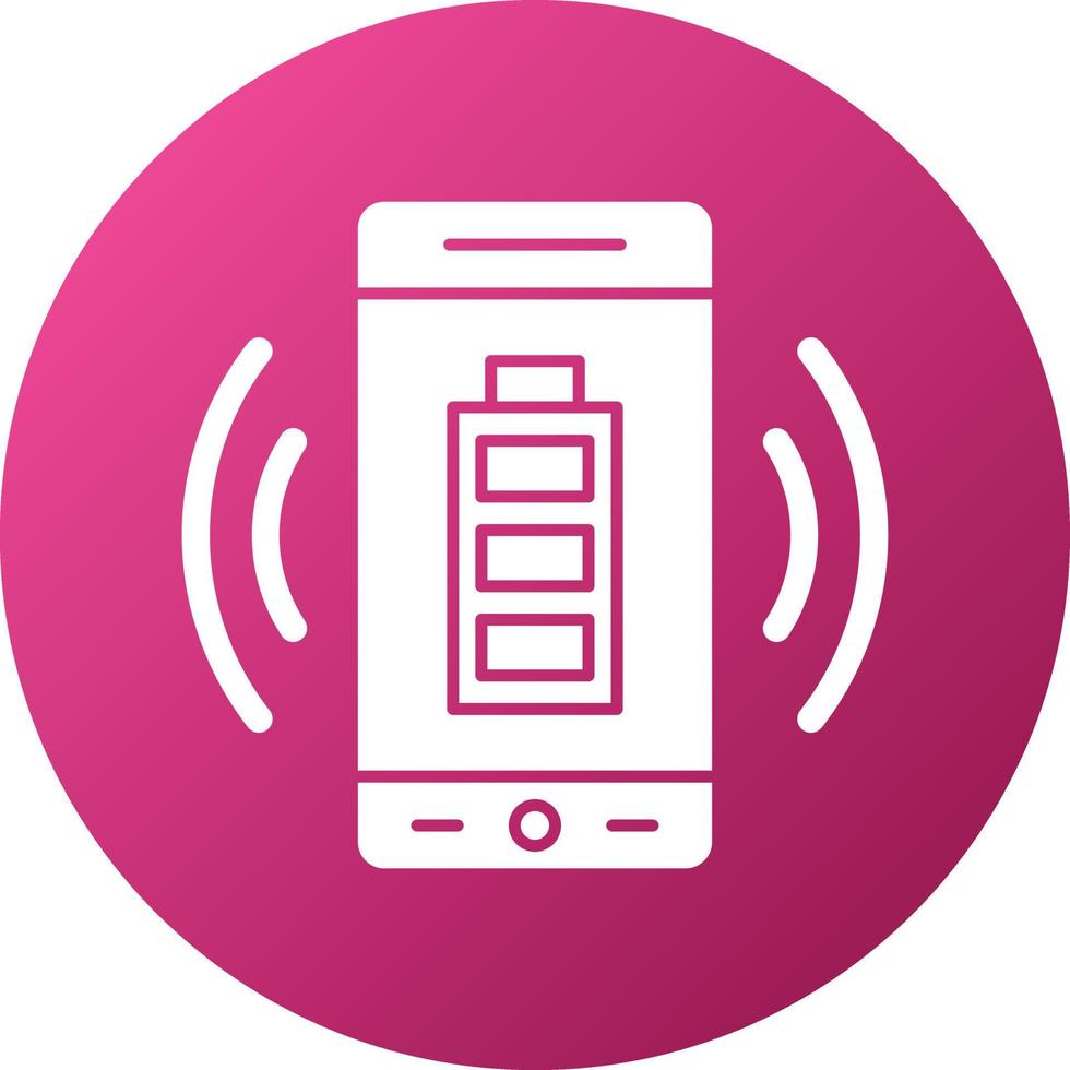 Wireless Charging Icon Style vector