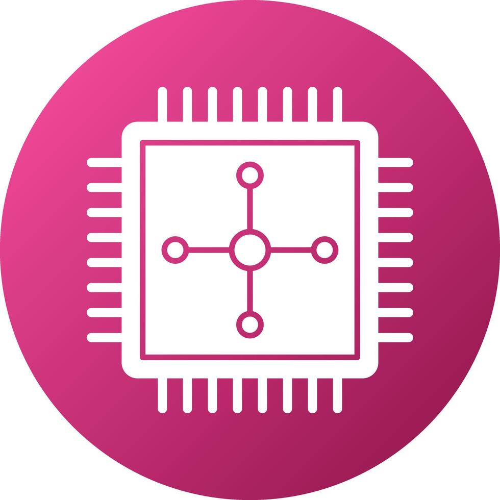 Cpu Icon Style vector