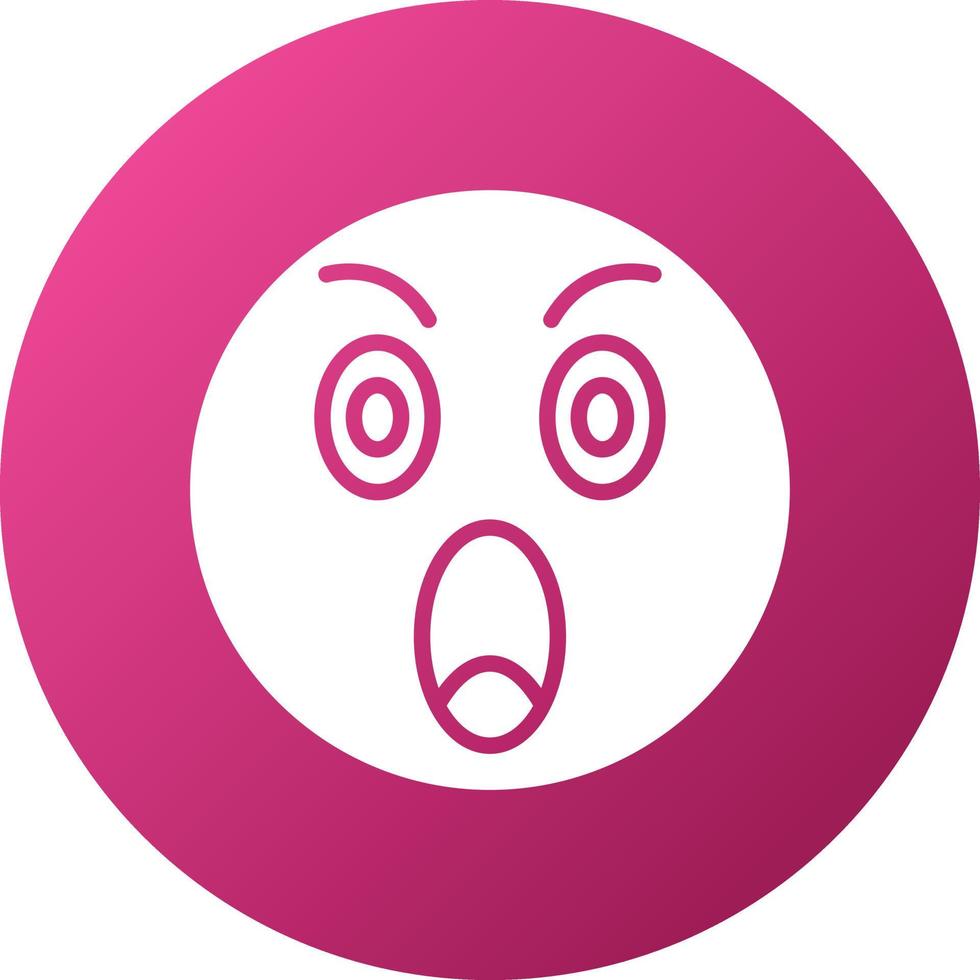 Shocked Icon Style vector