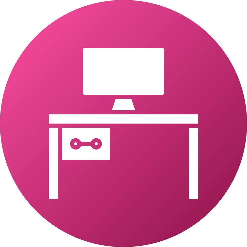 Office Desk Icon Style vector