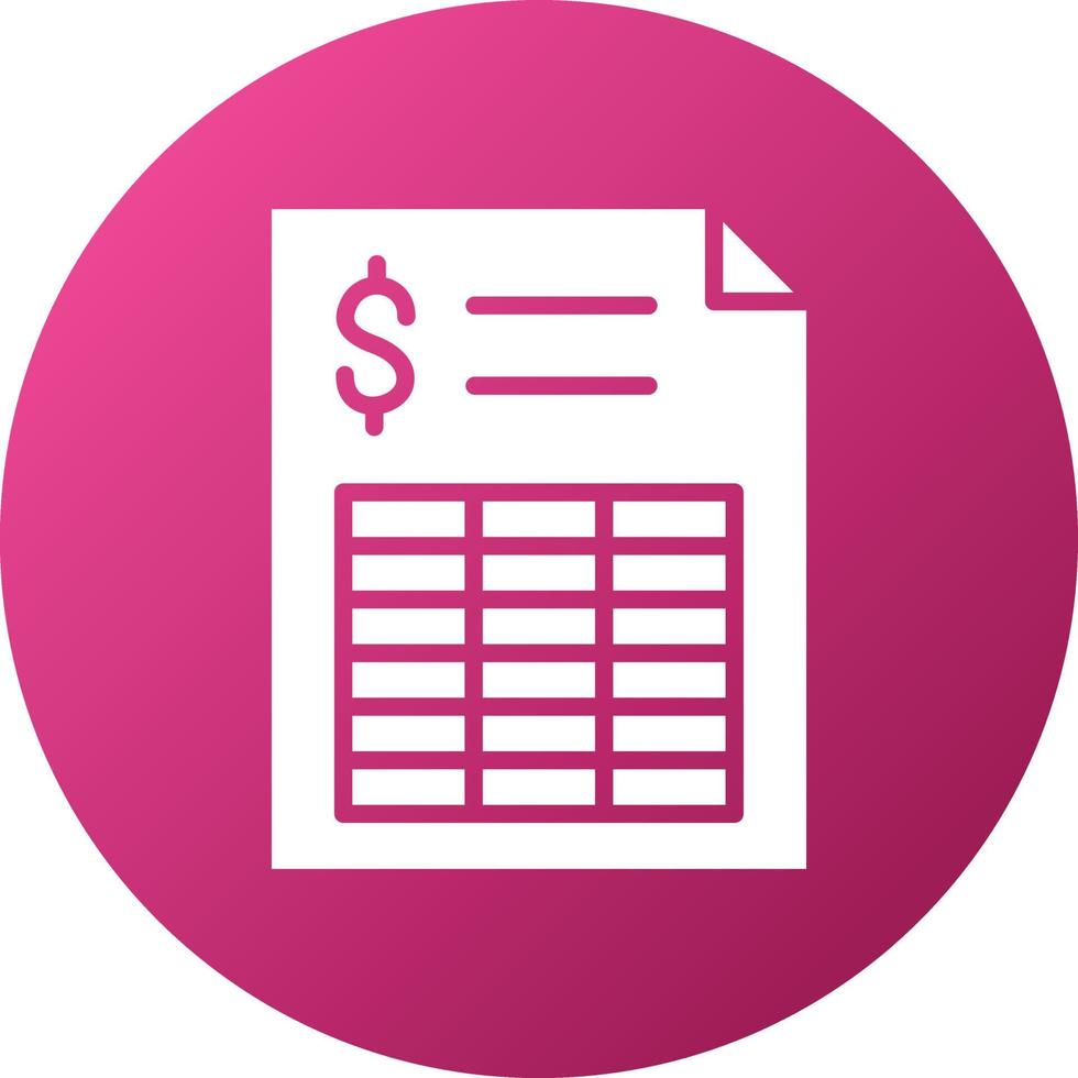 Spreadsheet Icon Style vector