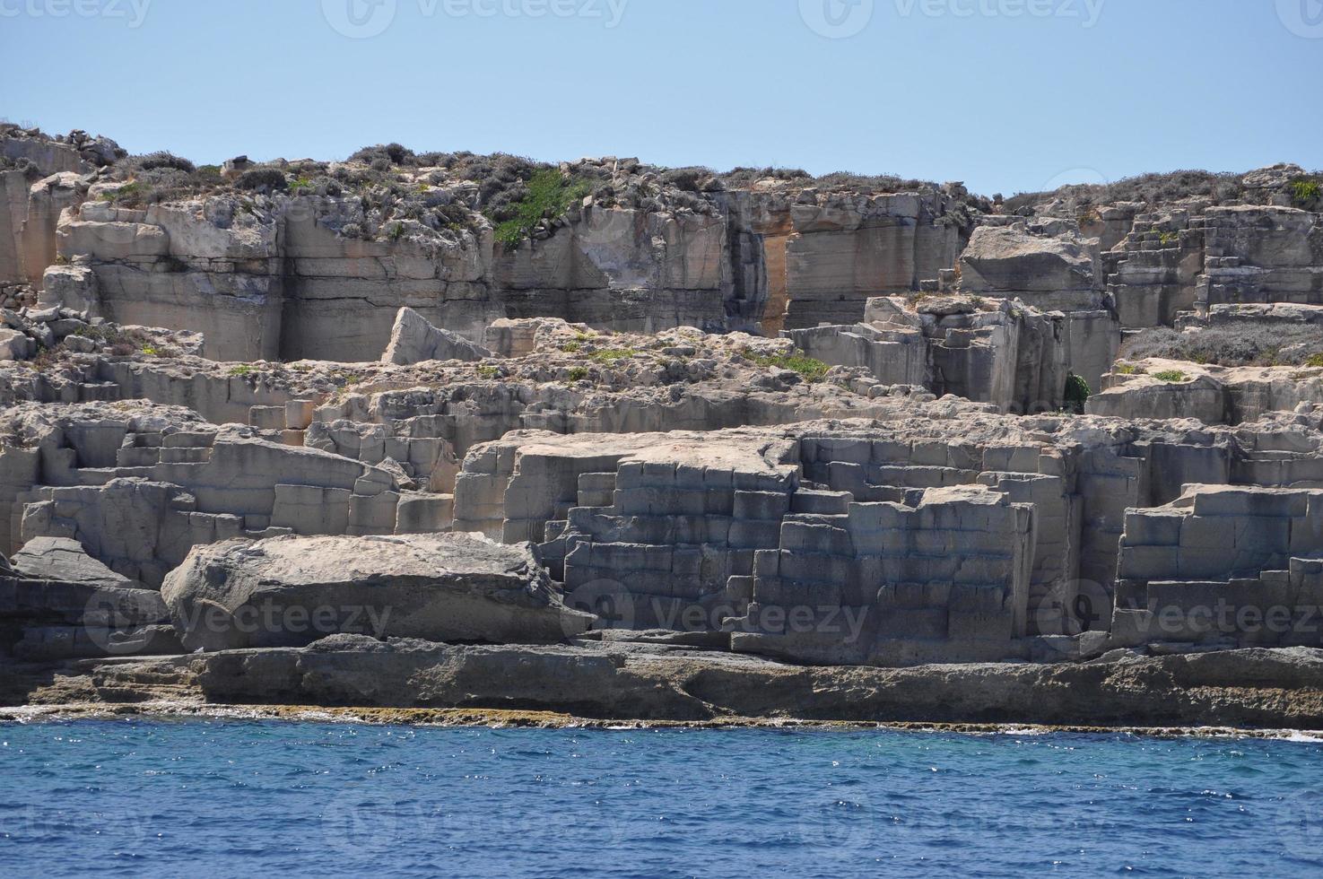 Aegadian Islands beach in Trapani photo