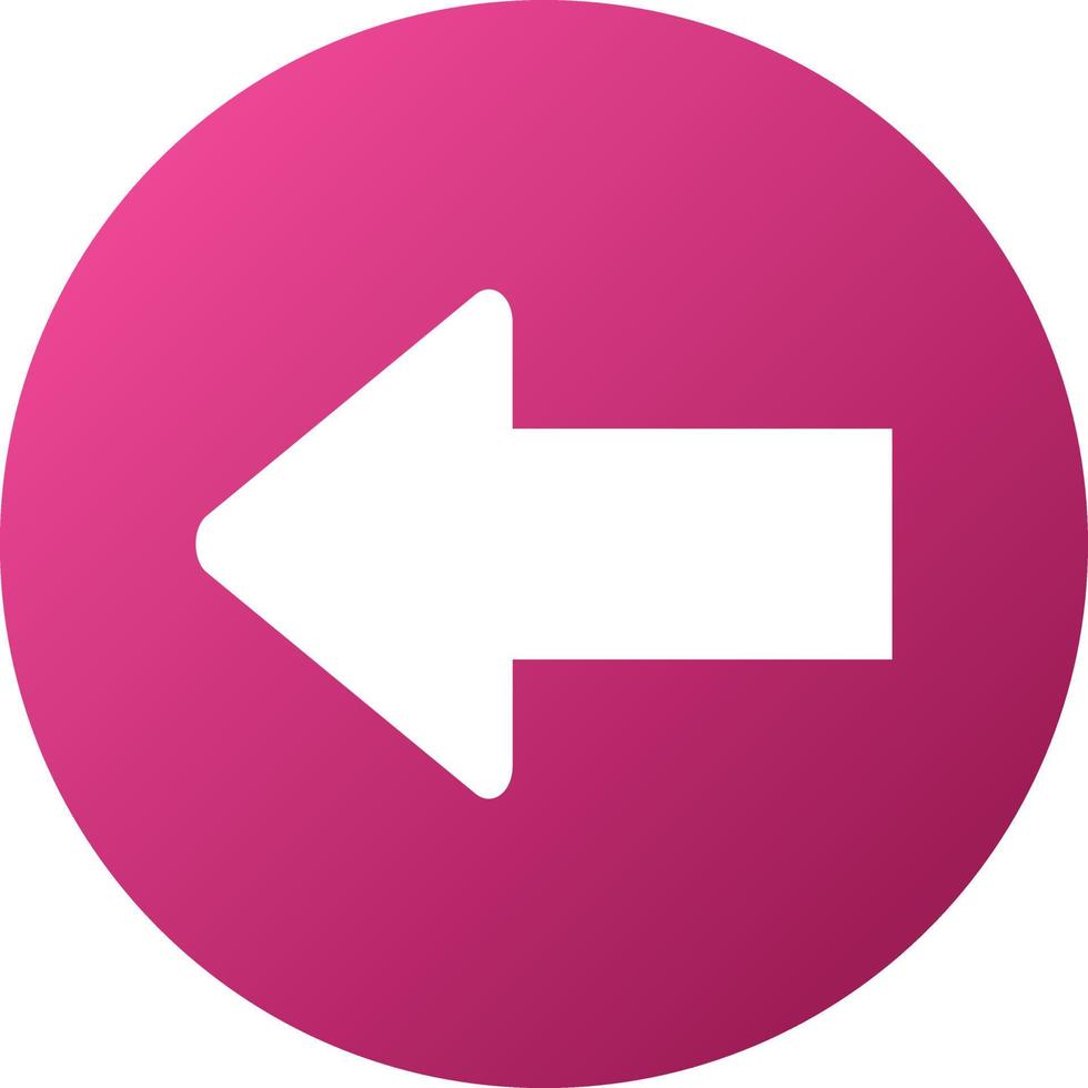 Left Arrow Icon Style vector