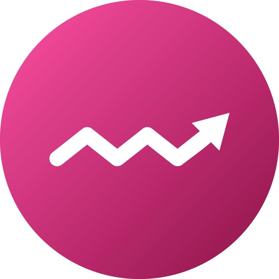 Zigzag Arrow Icon Style vector