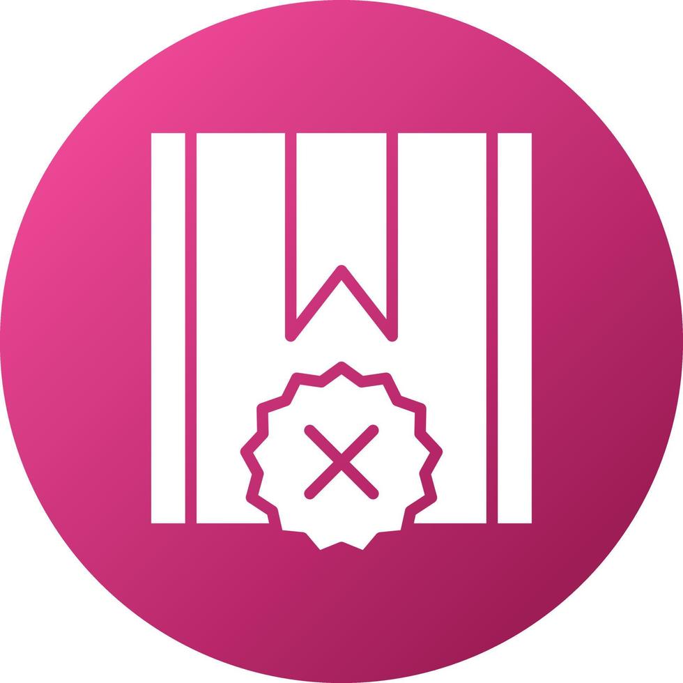 Rejected Project Icon Style vector