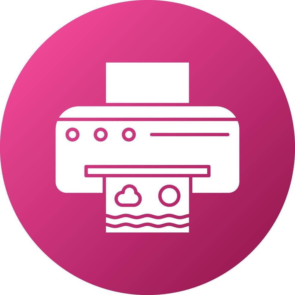 Printer Icon Style vector