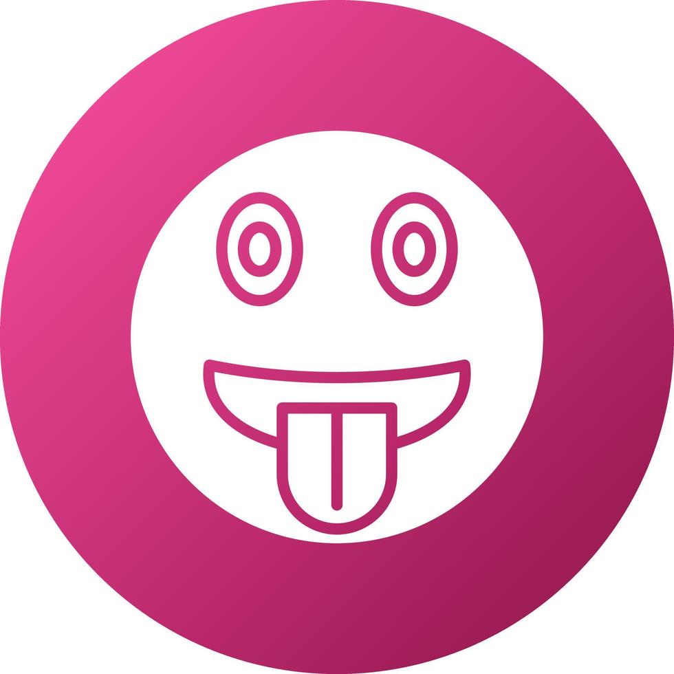 Tongue Out Icon Style vector