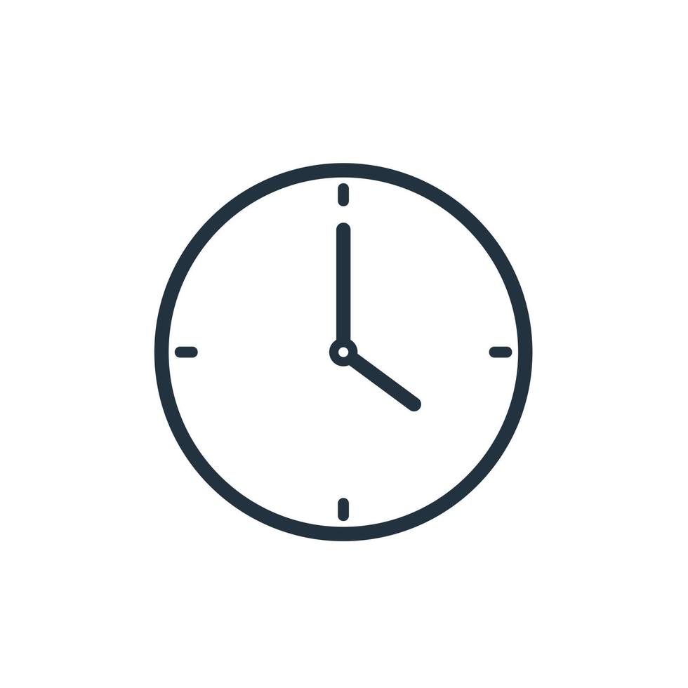 vector reloj icono símbolo reloj signo diseño aislado sobre fondo blanco.  para el diseño de su sitio web, logotipo, aplicación, ui. ilustración  vectorial 6444097 Vector en Vecteezy