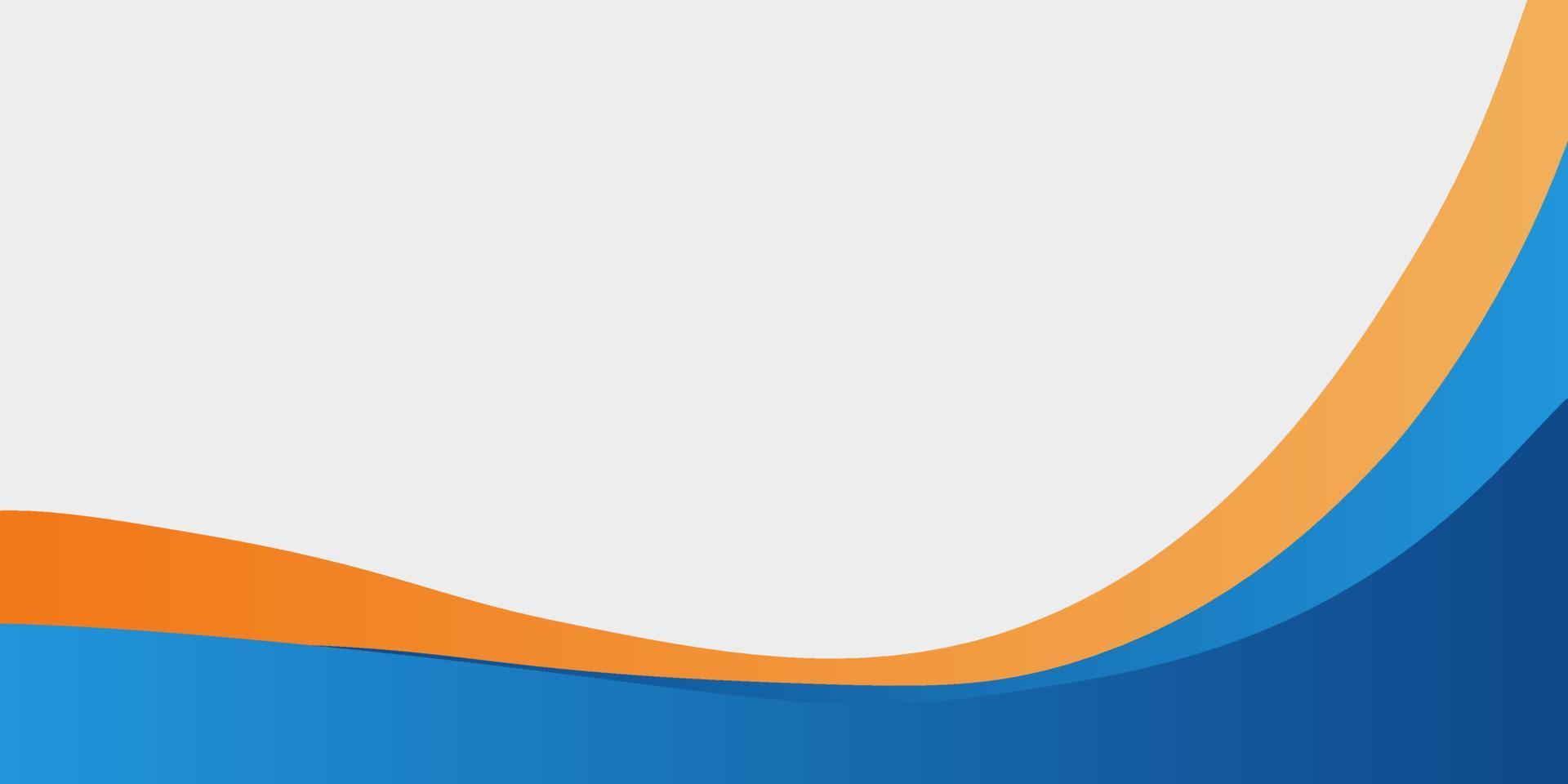 background vector abstract. walpaper gradient wave blue and orange