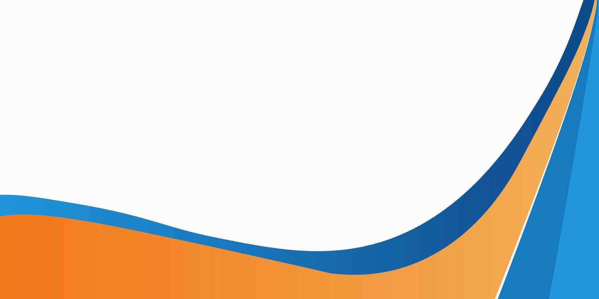 background vector abstract. walpaper gradient wave blue and orange