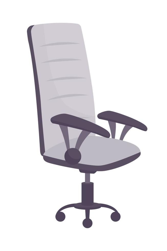 Office chair semi flat color vector object