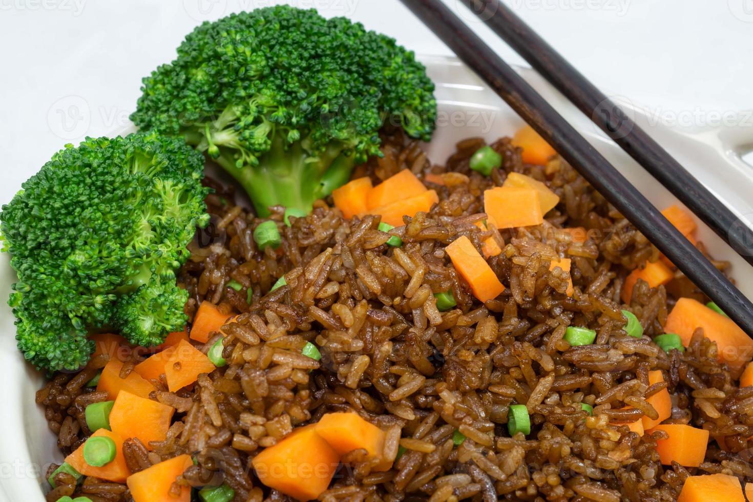 vegetable fried rice with broccoli carrot bean 6444237 Stock Photo at