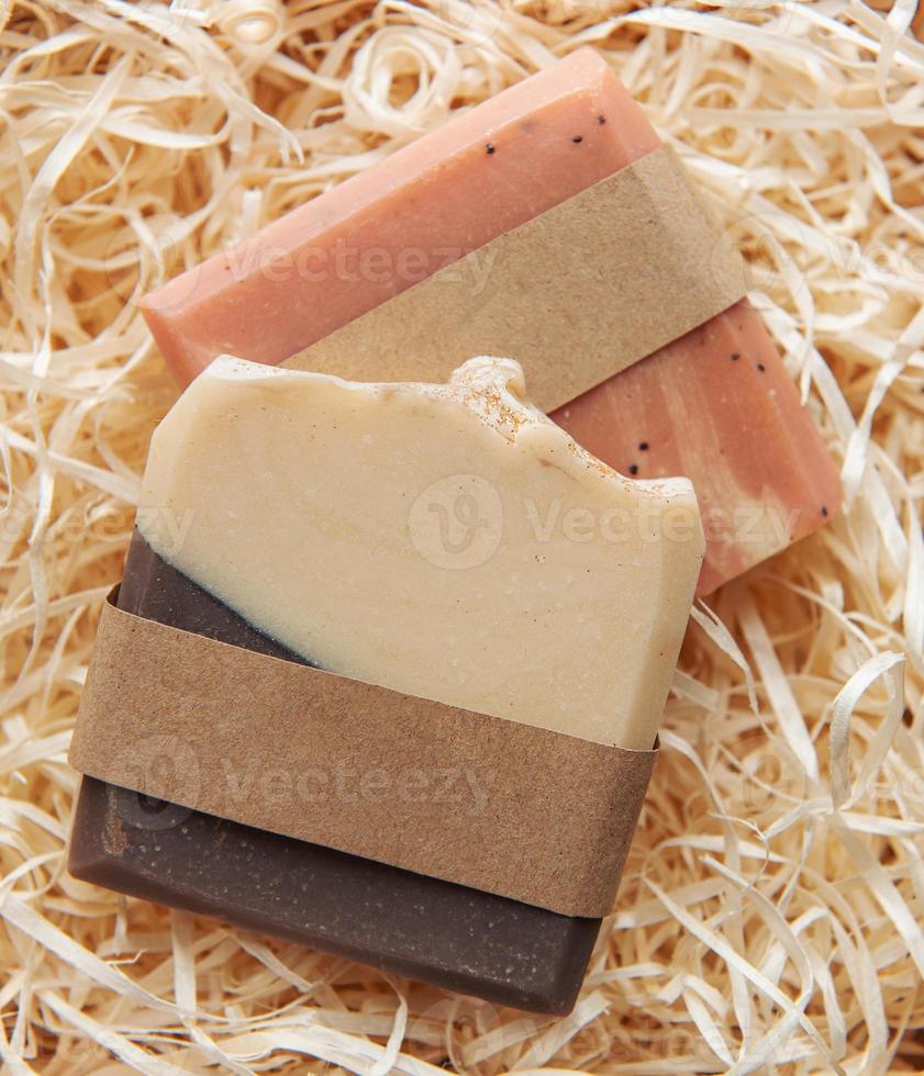 Handmade soap bars photo