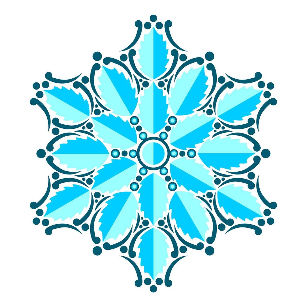 Modern mandala art vector design with a beautiful mix of colors Free Vector