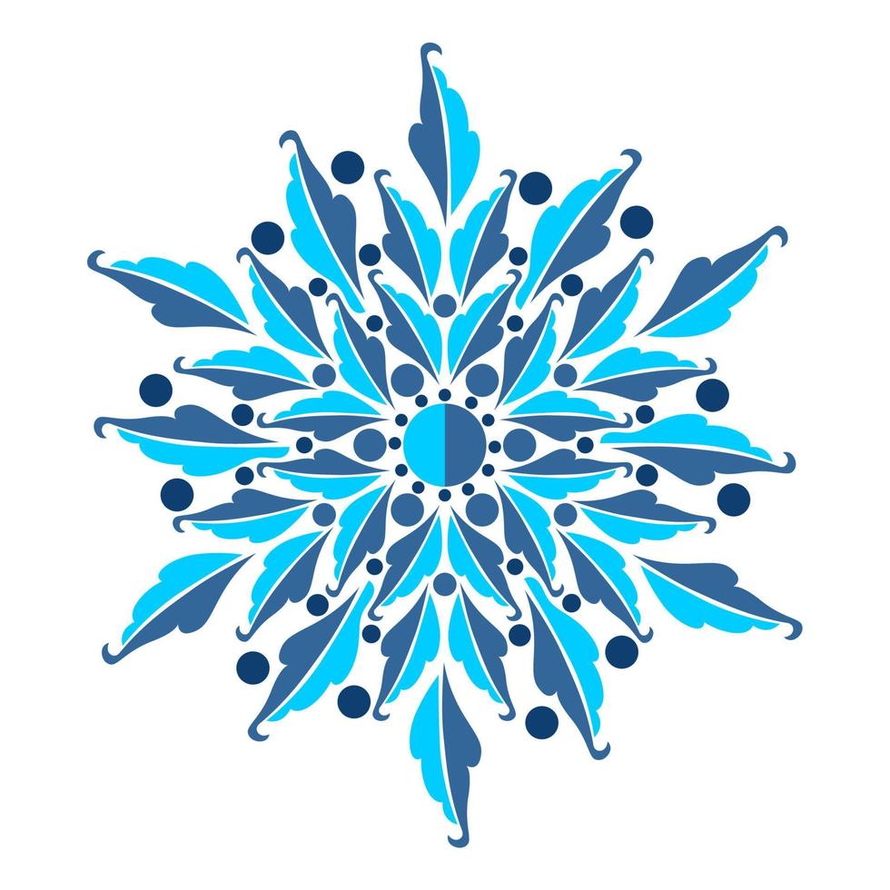 Modern mandala art vector design with a beautiful mix of colors Free Vector