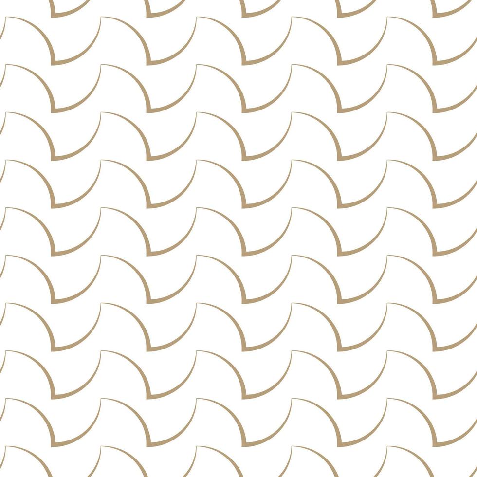 ilustración perfecta de vector moderno. patrón de oro lineal sobre un fondo blanco. patrón ornamental para folletos, impresión, papel tapiz, fondos