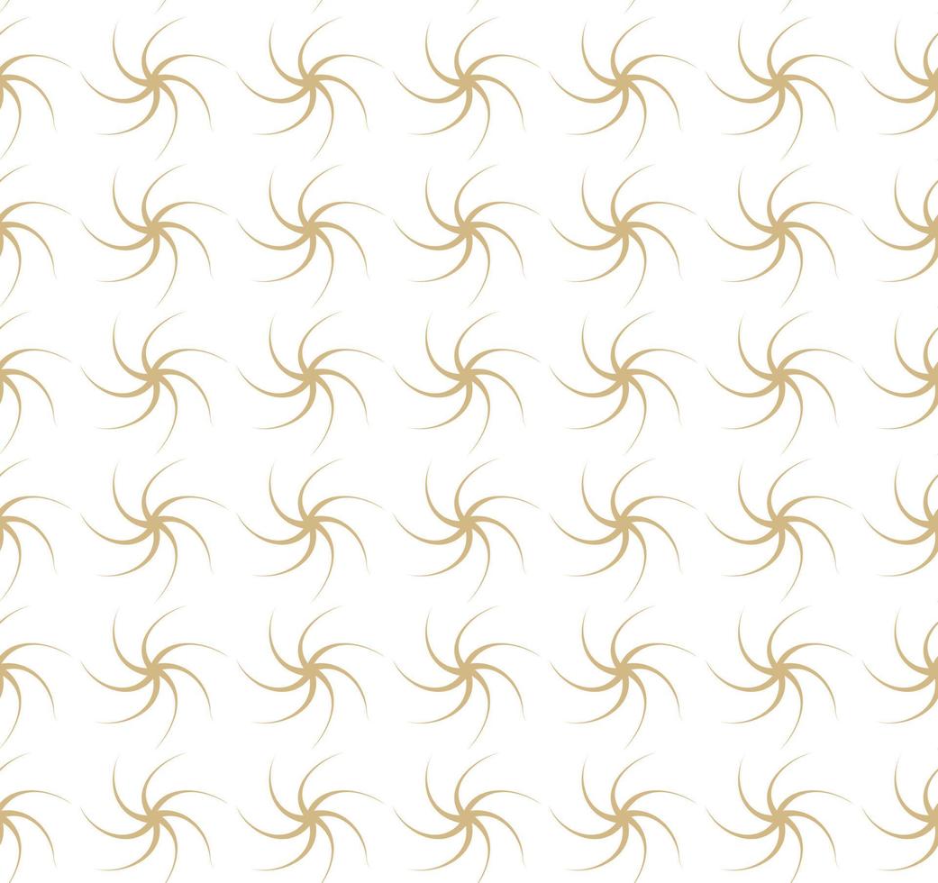 ilustración perfecta de vector moderno. patrón de oro lineal sobre un fondo blanco. patrón ornamental para folletos, impresión, papel tapiz, fondos