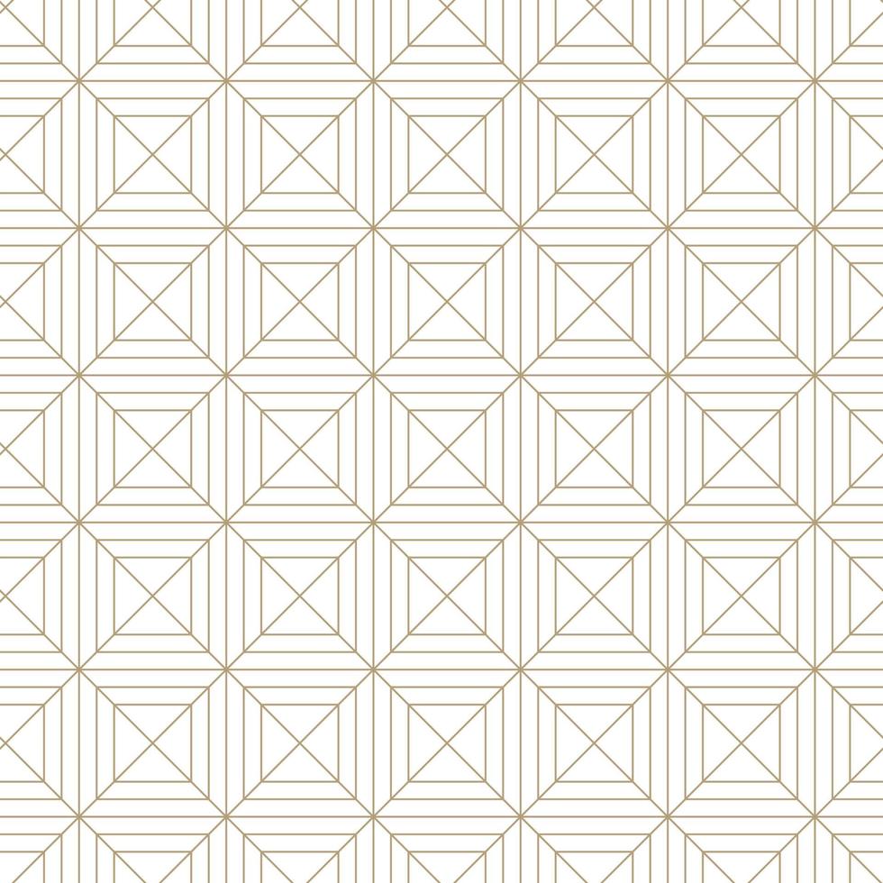Modern vector seamless illustration. Linear gold pattern on a white background. Ornamental pattern for leaflets, printing, wallpaper, backgrounds