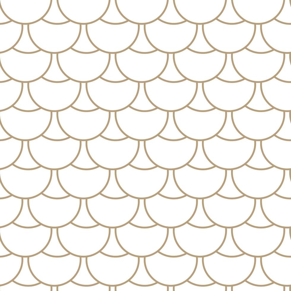 Modern vector seamless illustration. Linear gold pattern on a white background. Ornamental pattern for leaflets, printing, wallpaper, backgrounds