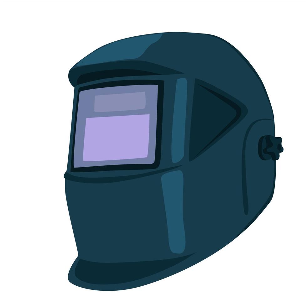 máscara protectora de soldadura. vector