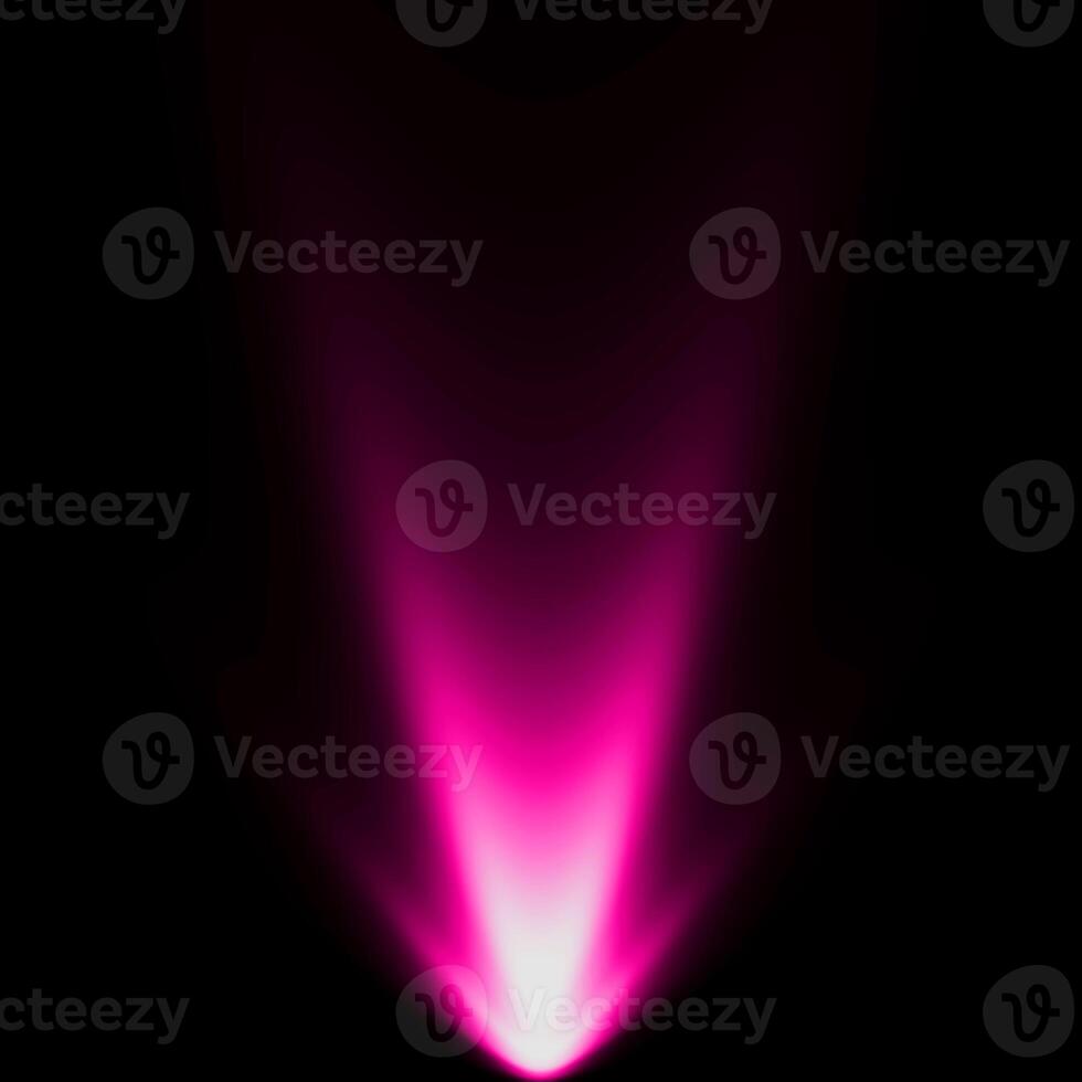 abstract light pink spotlight warm ray light effect overlay realistic falling snowflakes pattern on black. photo