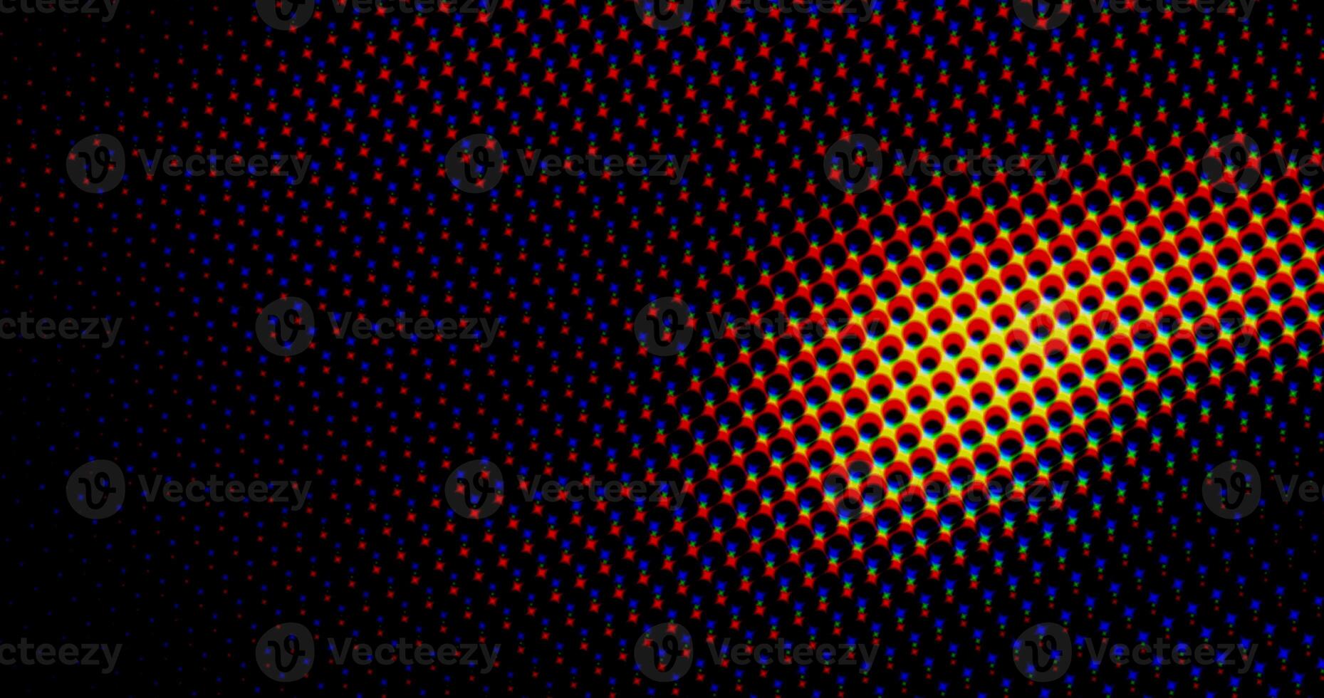 abstract dots grid halftone wave futuristic twisted pattern with circle minimalism geometry texture. photo