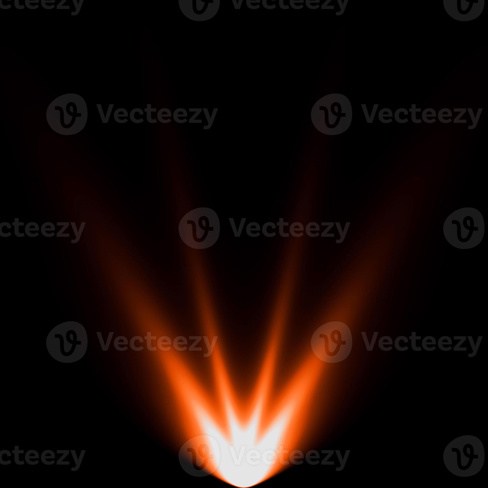 abstract light orange spotlight warm ray light effect overlay realistic