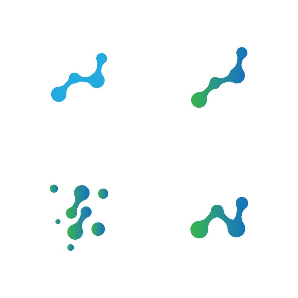 molecule logo vector