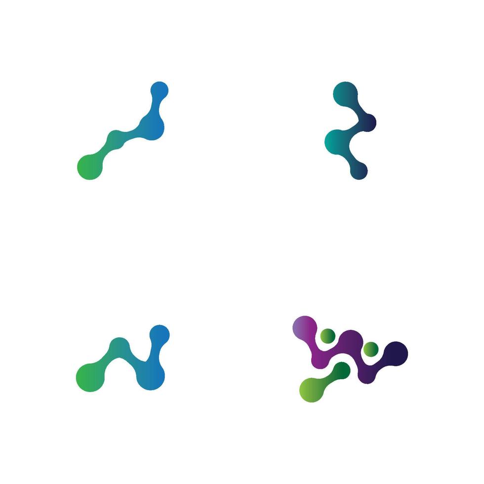 molecule logo vector