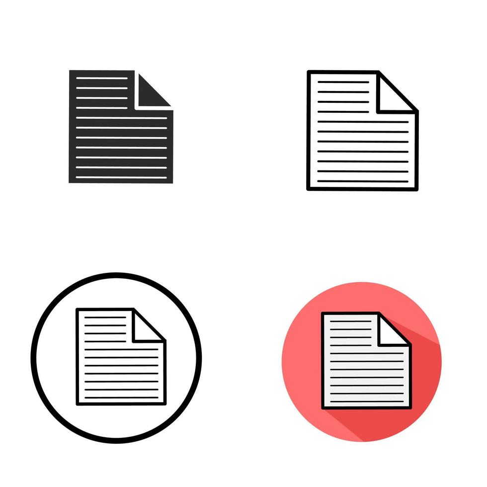 Illustration vector graphics icon of paper documents. Perfect for business icon concept