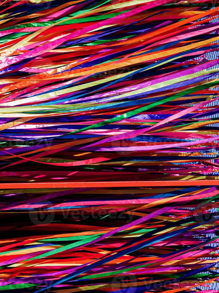 Colorful ribbon. decoration photo