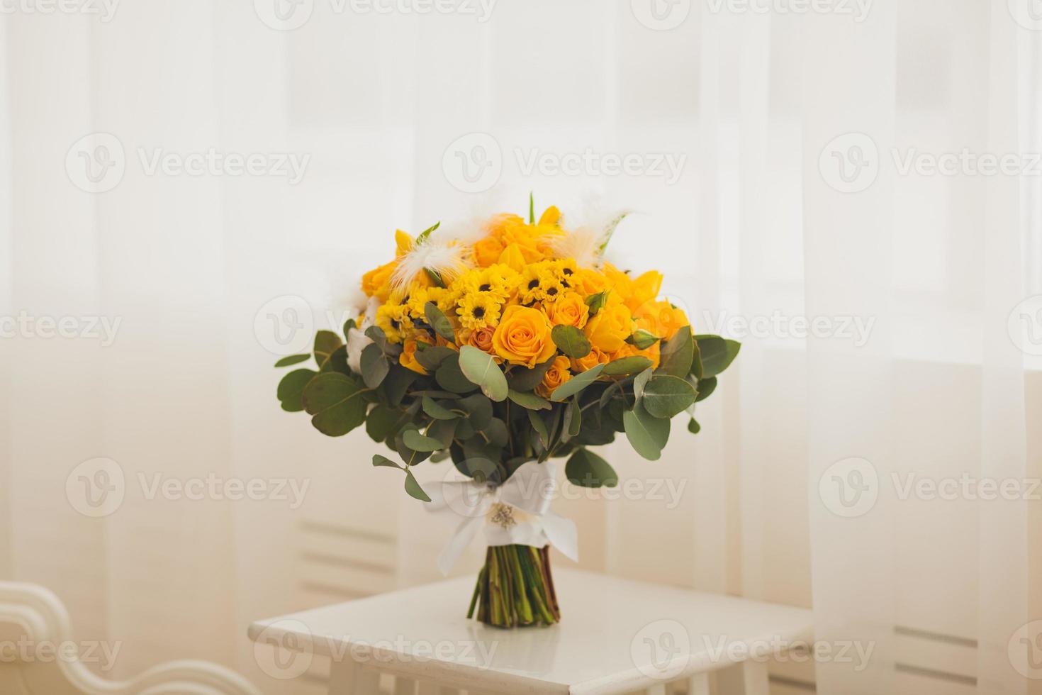 bouquet of yellow flowers photo