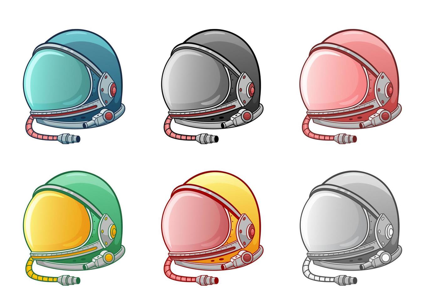 Astronaut helmet vector design illustration isolated on white background