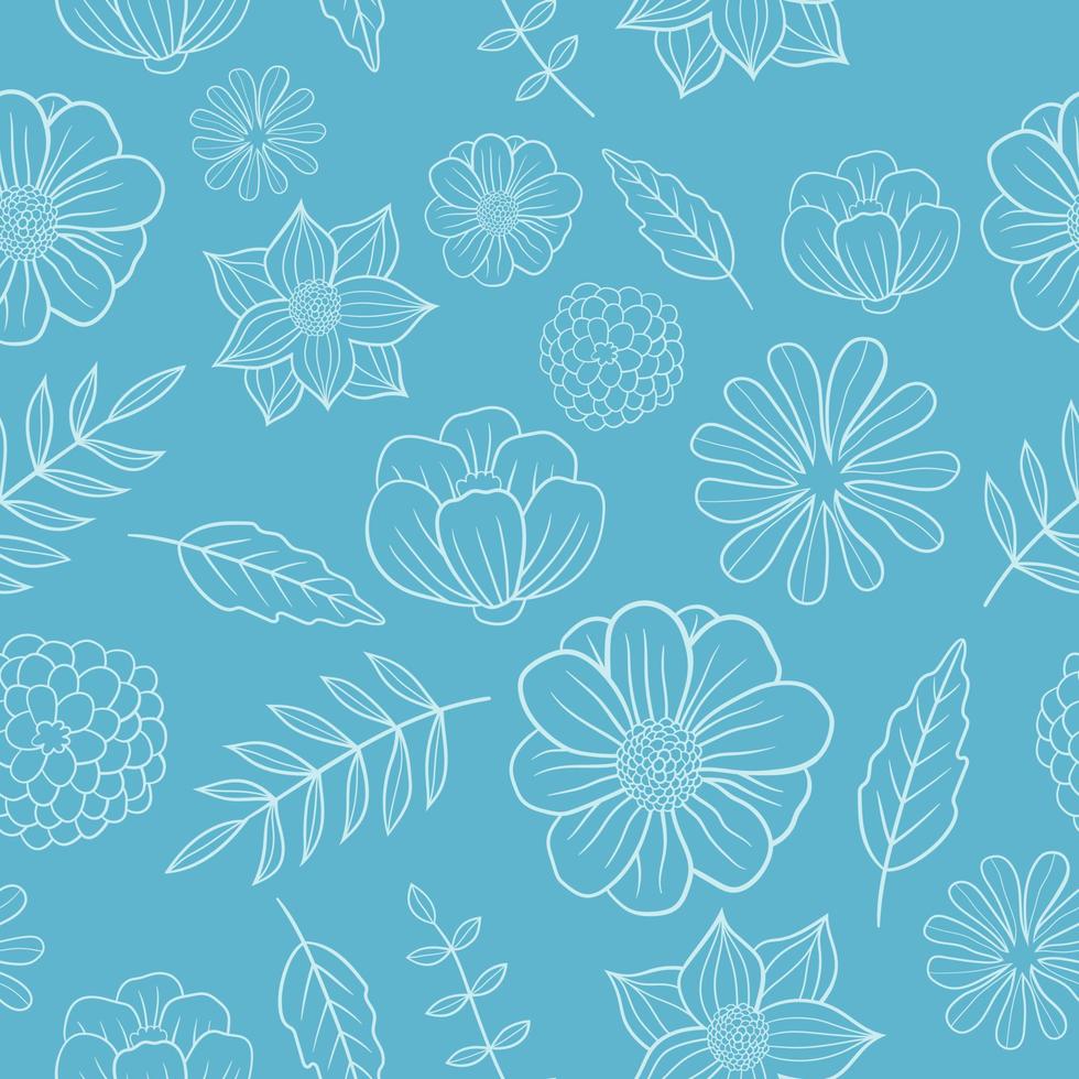 Floral seamless pattern vector design illustration