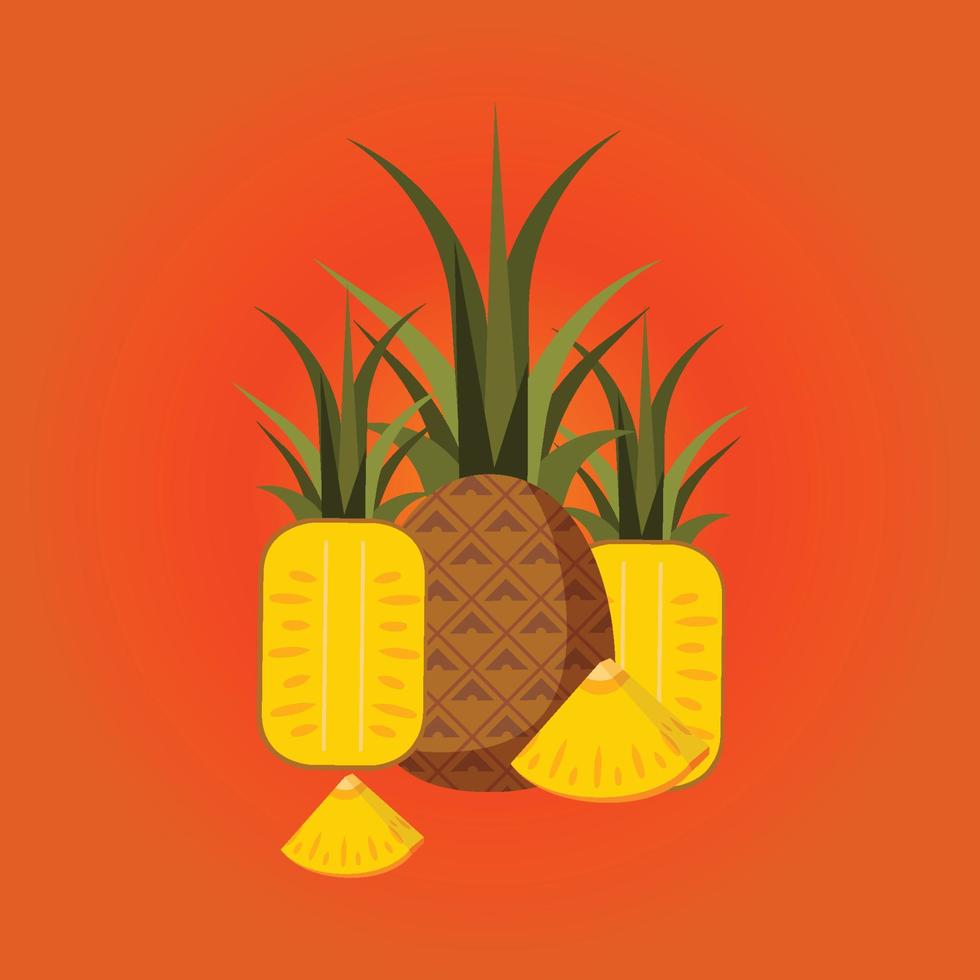 pineapple fruit free vector
