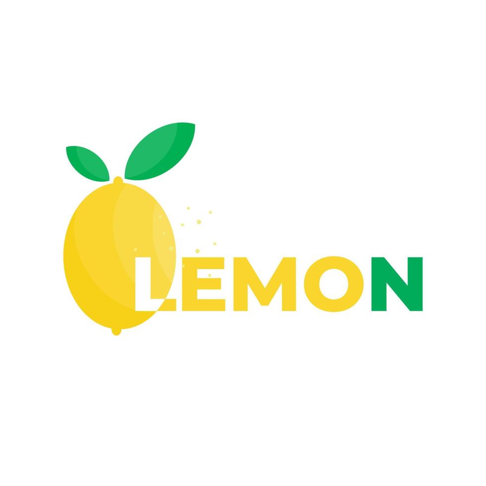 Drink logo from lemon which is unique and looks fresh vector